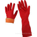 Long Cuff Thick Latex Gloves Cotton Cloth Warm Latex Household Glove